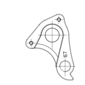 MERIDA - Držák přehazovačky DH-057 - (závit v držáku)