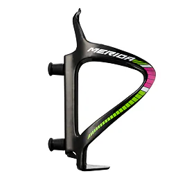 MERIDA - Košík na lahev  Carbon  437  černo/zeleno/růžový