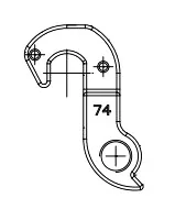 Držák přehazovačky DH-074