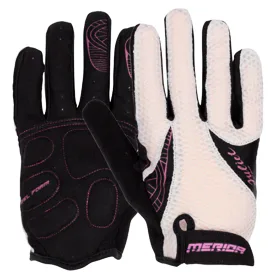 MERIDA - Rukavice dámské dlouhé GV-MD 536  černo/šedo/fialové  S