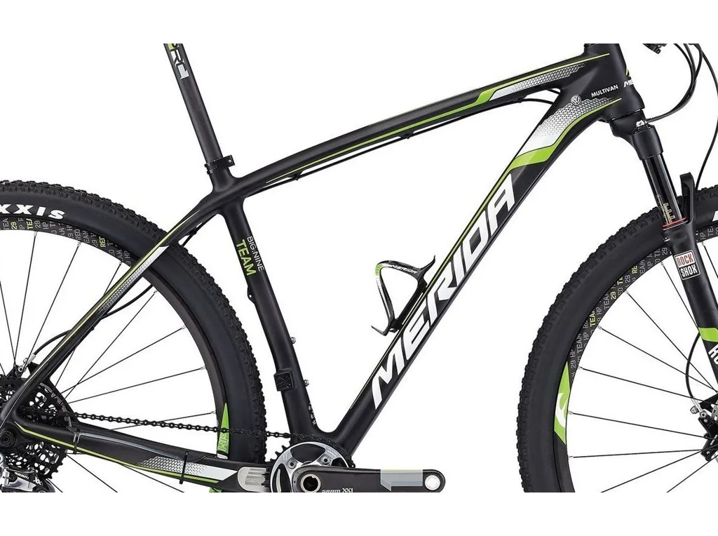 Rám  BIG.NINE TEAM Matt Ud Carbon(Green/White) 19"