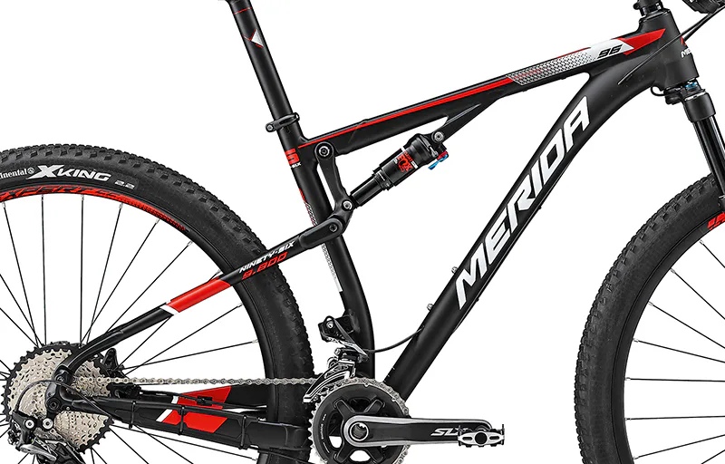 Rám  NINETY-SIX 9.800 Matt Black(Red/White)  XL