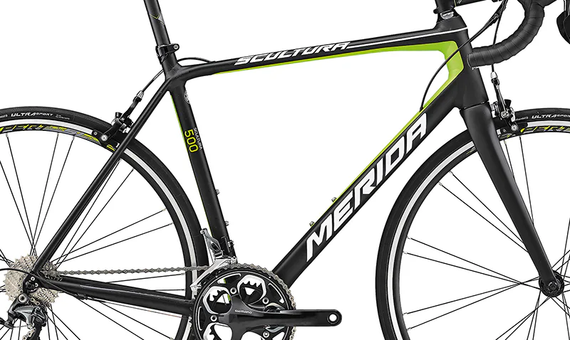 Rám  SCULTURA 500 Matt Black/Green  XL