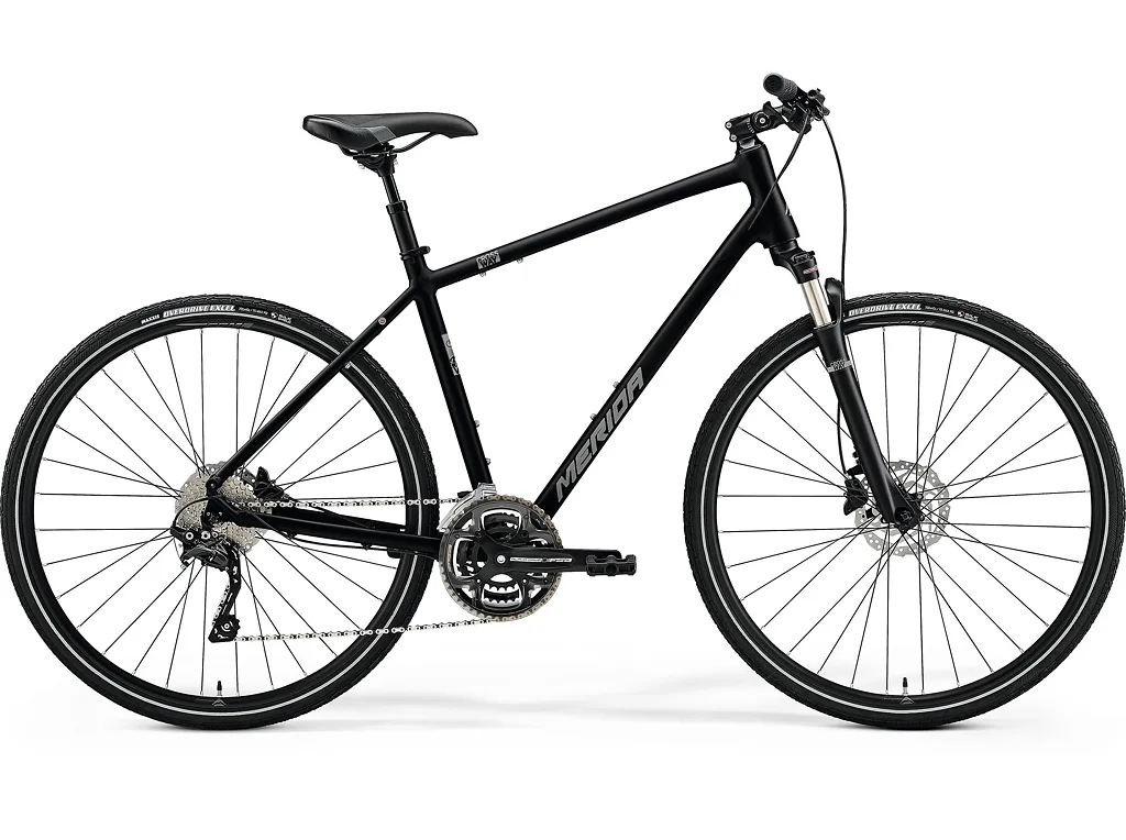 MERIDA CROSSWAY 300 Glossy Black(Matt Silver) XL(59)