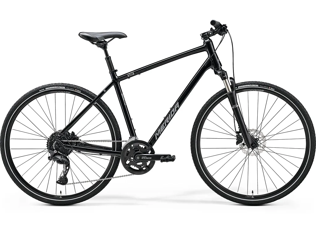 MERIDA CROSSWAY 300 Glossy Black(Silver) L