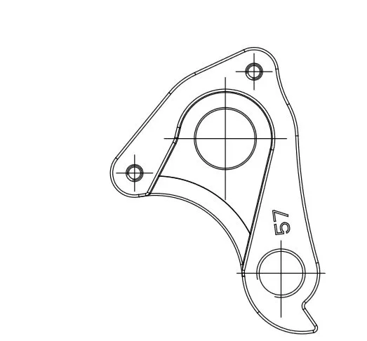 MERIDA - Držák přehazovačky DH-057 - (závit v držáku)