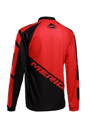 MERIDA - Dres pánský FREERIDE dlouhý rukáv červeno/černý  L