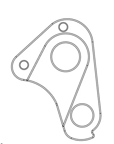 MERIDA - Držák přehazovačky DH-054  (závit v držáku)