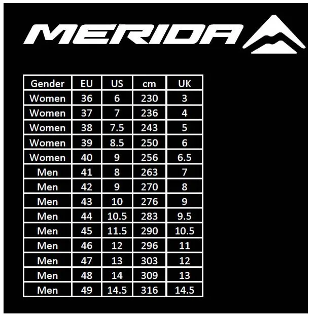 MERIDA - Tretry COMP GR černé 43
