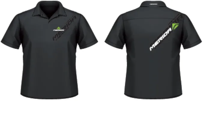MERIDA - Triko Polo 2014 logo edition černé  S