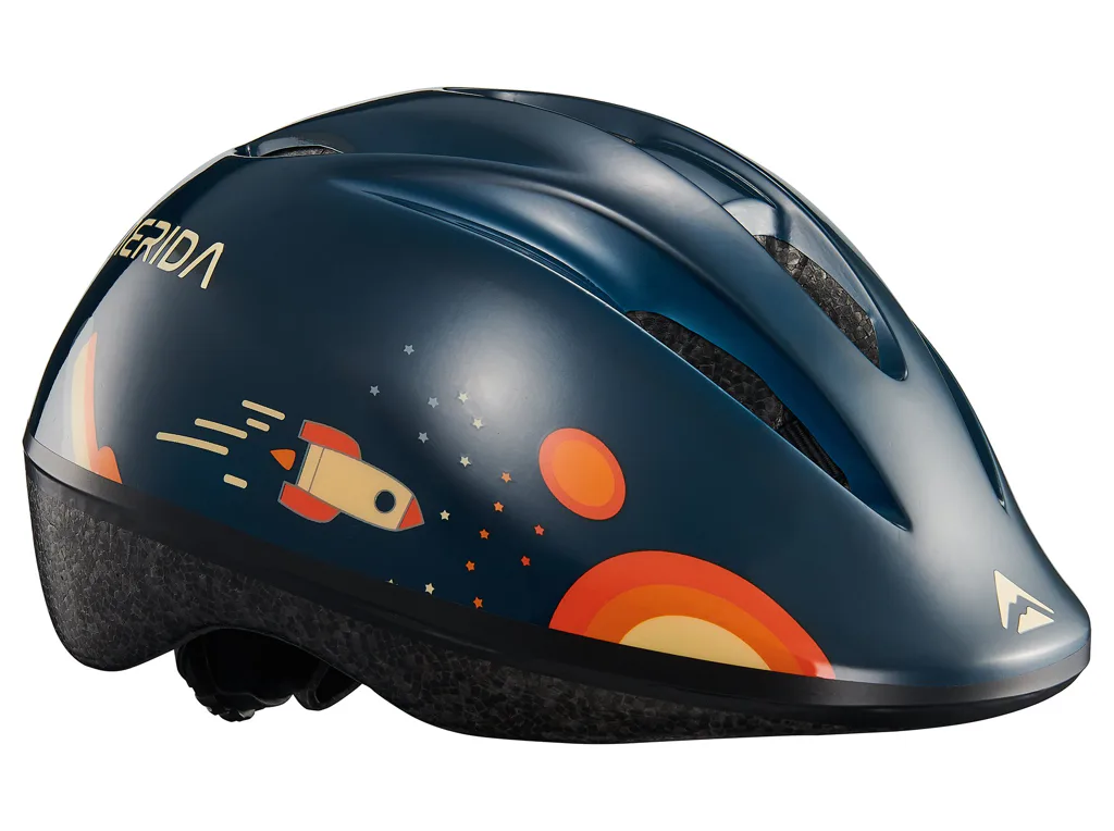 MERIDA - Přilba dětská MATTS J dark blue/orange  47-53cm