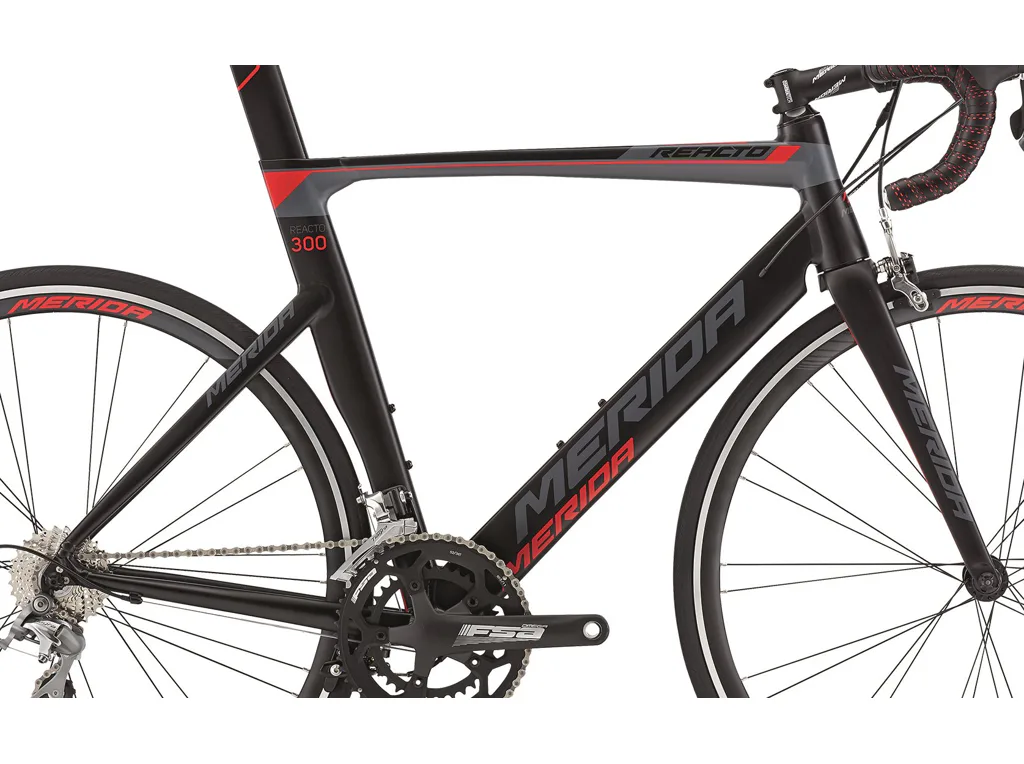 Rám  REACTO 300  Silk Black/DK.Grey (signal red)  S-M(52)